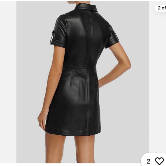 AQUA ⭐️FAUX LEATHER DRESS - Picture 2 of 7